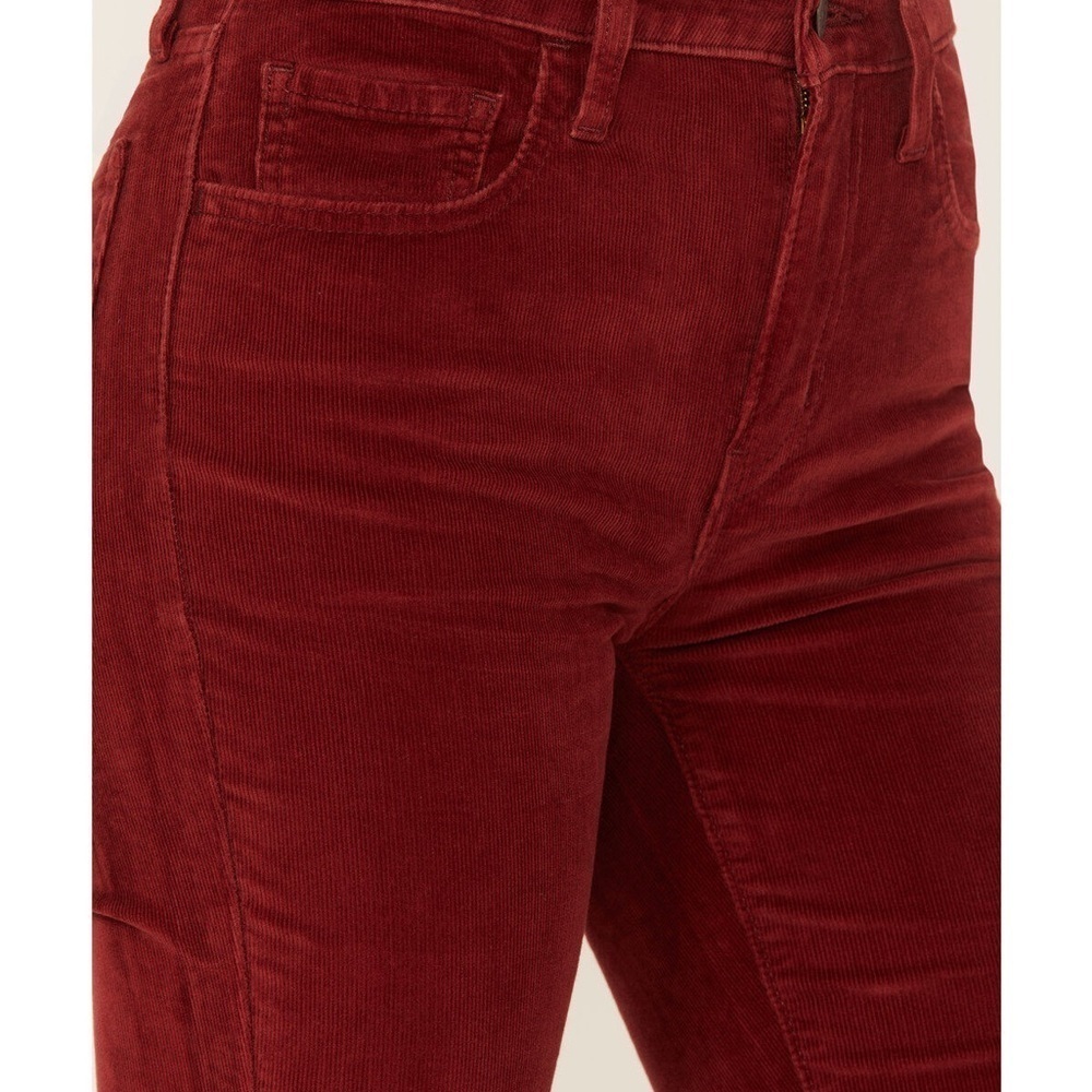 Levi’s 725 High Rise Boot Cut Maroon Corduroy Pants Sz 33 Academia Gilmore Girls - Picture 3 of 14